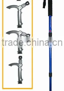 Retractable Walking Cane With Flashlight 5 LED, Aluminum 7075, 4 Sections, SZ19003 thumbnail-4