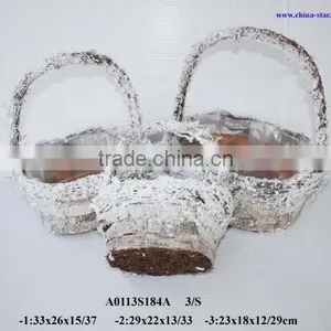 Birch Floral Basket thumbnail-1