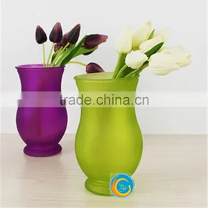 Handblown Colored Glass Vases thumbnail-1