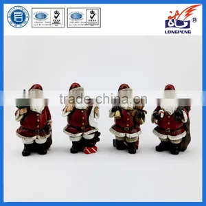 Polyresin Christmas Small Size Santa Claus Figure for Home Decoration thumbnail-1