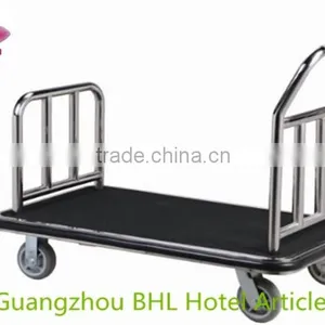 Stainless Steel Luggage Trolley Hand Cart for Hotel Lobby XL-1 thumbnail-1