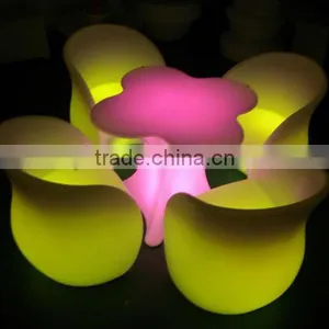 Beautiful Lighting Modern Plastic LED Sofa & Table With 16 Colors Change by Remote thumbnail-1