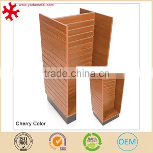 Customized Melamine MDF Slatwall Panel Display Stand Gondola thumbnail-1