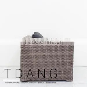 Helena Right Hand Wicker Bench - Vietnam Conversation Furniture thumbnail-4