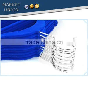 ABS Plastic Velvet Antiskid Hanger Flocking Clothes Hanger With Pulley,ABS,Nylon Villi,Chrome Plated Hook thumbnail-6