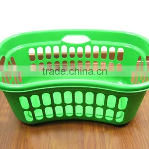 Plastic Laundry Basket Hamper thumbnail-1