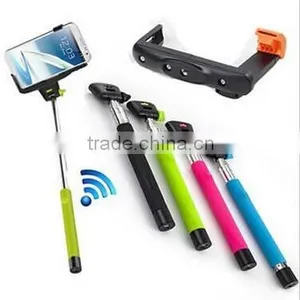 Extendable Mobile Phone Selfie Handheld Stick Monopod With Adjustable Phone Holder and Bluetooth Wireless Remote Shutte thumbnail-1