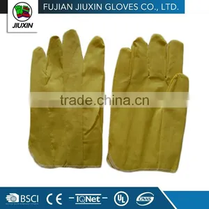 JX68A113 Industrial Non Slip Full PVC Impregnated Gloves Green Palm thumbnail-3