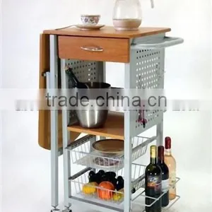 Kitchen Stainless Steel Wire Metal Storage Shelf thumbnail-6