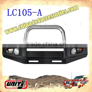 Front Bull Bar Suit LC105 Land Cruiser 105 WITH LAMP & STONE GUARD thumbnail-1