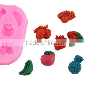 3D Liquid Silicone Rubber Mold Cake Mold DIY Baking Fondant Cake Fruit Shape Tool 1688 Agent thumbnail-3