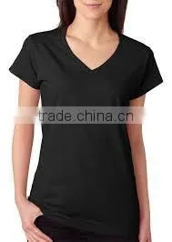New Fashion V Round Collar T Shirt V-neck T-shirt OEM ODM Offered thumbnail-2