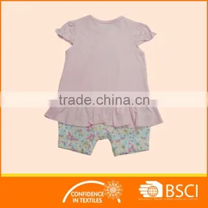 New Baby Clothes Pink Soft Cotton Body Suit Kids Romper thumbnail-2