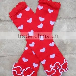 Wholesale Cute Valentine's Day Hearts Knitted Leg Warmers 100% Cotton Baby Leg Warmers thumbnail-6