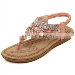 Zm50192b 2017 New Style Women Sandals Wholesale Sweet Beach Shoe Lady thumbnail-3