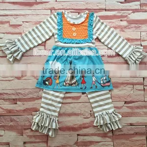 China Wholesale Fancy Winter Baby Boutique Clothes 2016 Christmas Girls Cheap Outfit thumbnail-1