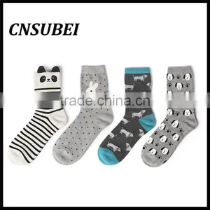 Shaoxing Socks Factory Cute 3D Cozy Cartoon Design Young Girl Teen Tube Cartoon Socks for Wholesale thumbnail-2