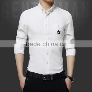 Fancy Non Iron Slim Fit Button Down Oxford Dress Shirt thumbnail-1