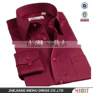 Men's Long Sleeve Big Button Down Collar Wedding Dress Shirt thumbnail-1