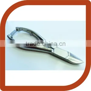 Curved Blade Nail Cutter Dual Tooth Spring, Stainless Steel, Chiropody thumbnail-1