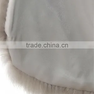 YR267 Ladies Rabbit and White Raccoon Belly Fur Vest thumbnail-5