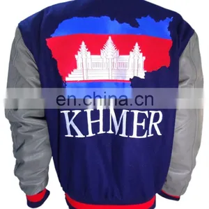 Unisex Cheap Custom Made Varsity Jackets High Quality Baseball Uniform Jacket thumbnail-5