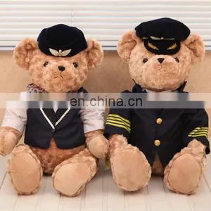 Wholesale Teddy Bear Stuffed Plush Toy With T-Shirt and Hat thumbnail-3