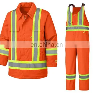 China Factory 100 Cotton Flame Retardant 3m Reflective Workwear Uniforms thumbnail-6