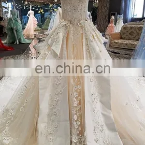 LS00222 One Piece Dress Latest Factory Direct China Quinceanera Gowns Wedding Dress thumbnail-6