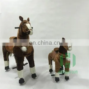 HI CE 2017 China Factory Amusement Rocking Ride Toy Horse on 4 Wheels thumbnail-3