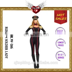 Top King Good Quality Good Price Sexy Lady Halloween Russian Soldier Costumes for Lady LLW 316 thumbnail-1