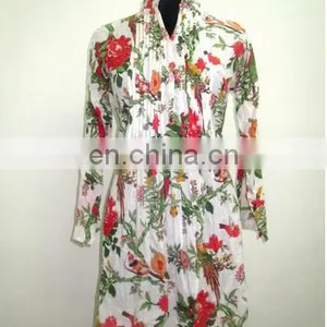 High Quality Cotton Designer Kurti Pintuck Indian Tunic / Ethnic Clothing / India & Pakistan Clothing thumbnail-5