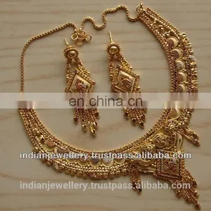 Goldplated Necklace Jewelry Set Manufacturer, Gold-plated Necklace Fashion Jewellery Sets Exporter thumbnail-6
