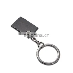 Custom LOGO Cheap Metal Black Keyring Gun Color Sheet Name Sublimation Blank Keychain thumbnail-2