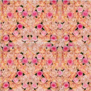 Artificial Silk Cloth Rose Flower Wall for Decoration thumbnail-1
