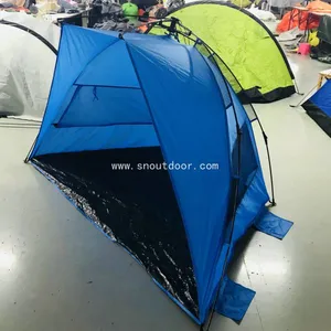 Beach Umbrella Automatic Sun Shade Portable Camping Easy Set Up Light Weight Windproof 3 Person thumbnail-1