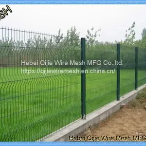 Pvc Coated 3d Bending Panel Curved Welded Wire Mesh Fence thumbnail-1
