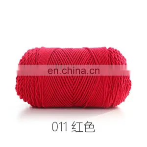 Hot Sale Hand Knitting Rainbow Yarn 55%Acrylic 45%Cotton Yarn thumbnail-3