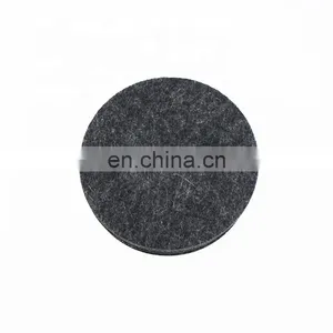 1 Set 6 Pcs 5mm Thickness Round Grey Color Polyester Felt Coaster With Customized Shape thumbnail-3