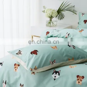 RAWHOUSE Design 4 Pcs Cotton 100 Kids Cartoon Dog Printing Bedding Set thumbnail-4