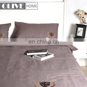 100% Cotton Soild Color Comforter Quilt Set Bed Sheet Cover Sets Queen Size Home Bedding Sets thumbnail-2