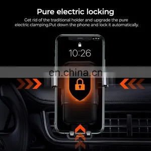 JOYROOM New Design Three-axis Car Holder Electric Wireless Charging Car Phone Holders Car Charger thumbnail-6