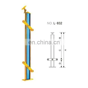 China Inox 304 316 Stainless Steel PVC Wood Staircase Handrail Balustrade,stairs Railing Posts thumbnail-3