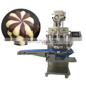 Double Filling Cookies Forming Machine/ Double Color Chocolate Filled Cookies Encrusting Machine thumbnail-1