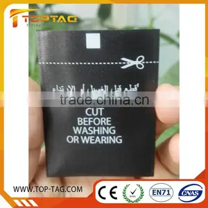 Eco-Friendly Washable Garment Clothing Tag thumbnail-1