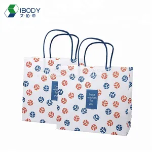 Custom Logo Brown Craft Packaging Gift Recycling Bag Kraft Paper Shopping Bag With Handle thumbnail-2