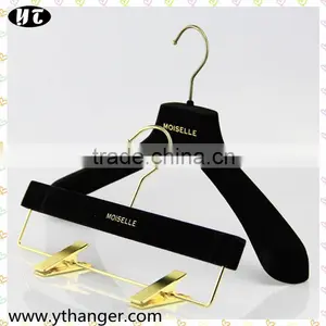 Luxury Matches Velvet Hanger With Gold Hardware thumbnail-1