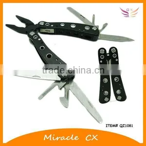 Black Handle With 8 Shining Holes Stainless Steel Multi Tool thumbnail-1