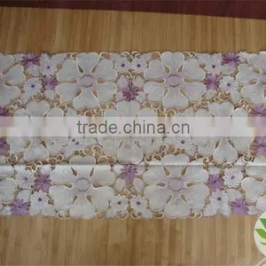 Purple and White Tablecloth Manufacturer Handmade Hometextile Wholesale Tablecloth Lmzc1007(2)K thumbnail-1