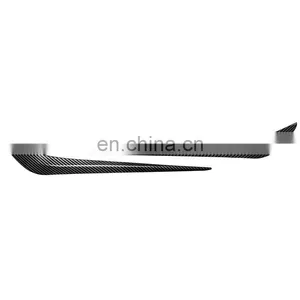 For Tesla Model 3 2017-2021 Carbon Fiber Front Bumper Side Spoiler Cover Trim thumbnail-3